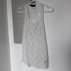 Garage White Lace Tank Top